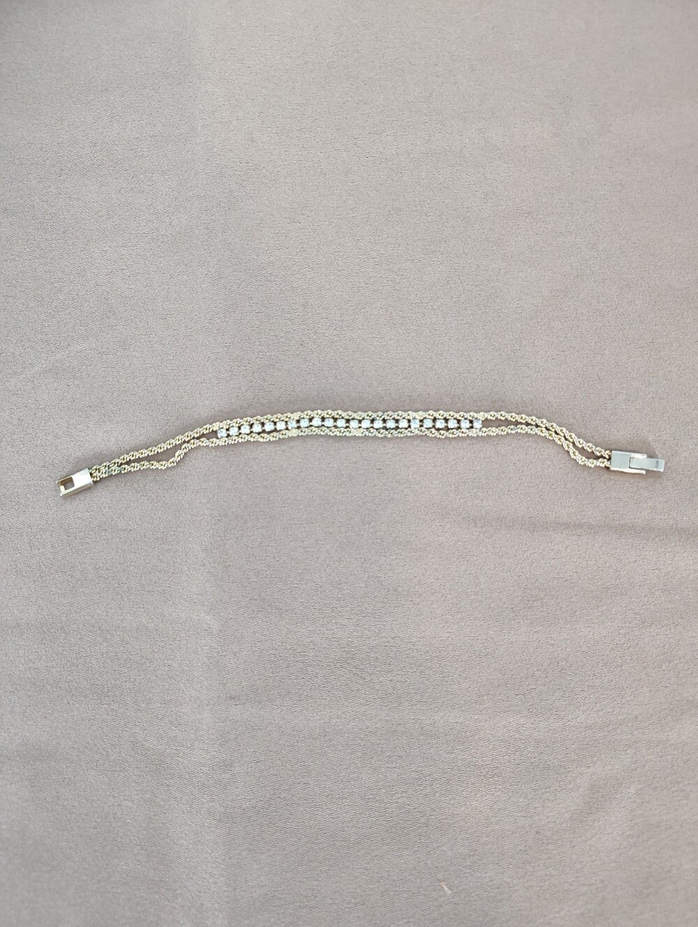 Gold-Tone Crystal Multi-Chain Bracelet
